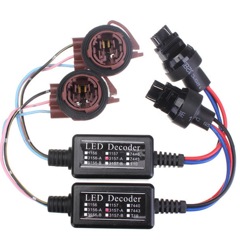 Giao hàng nhanh một cặp 3157 bộ giải mã đèn LED xe chiều rộng đèn phanh đèn phanh đảo chiều ánh sáng biển số đèn LED ánh sáng trắng bộ giải mã