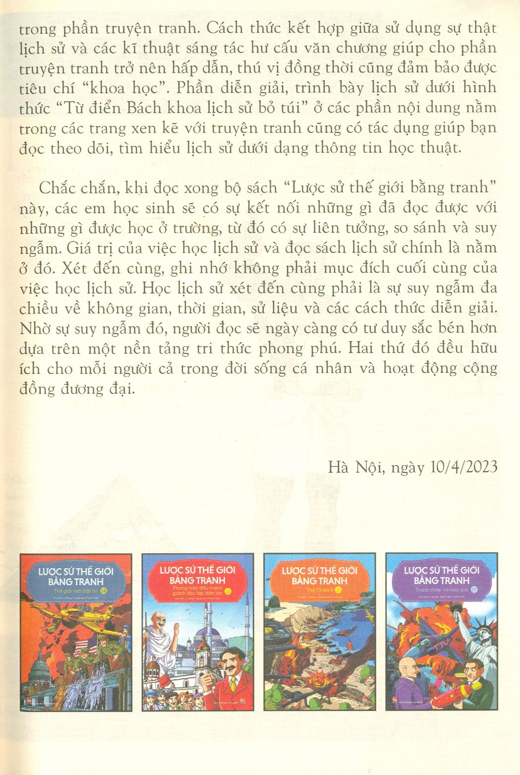 Lược Sử Thế Giới Bằng Tranh, Tập 1: Rang Đông Của Văn Minh Nhân Loại (Bản in màu - Tái bản 2023)