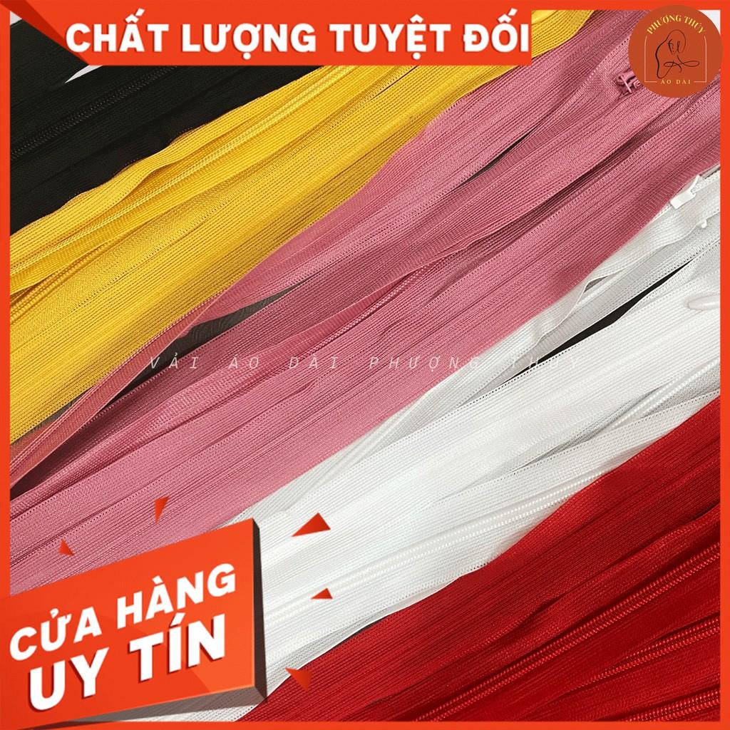 Khóa giọt lệ dài 60cm khóa kéo chắc chắn, mềm, trơn dễ may