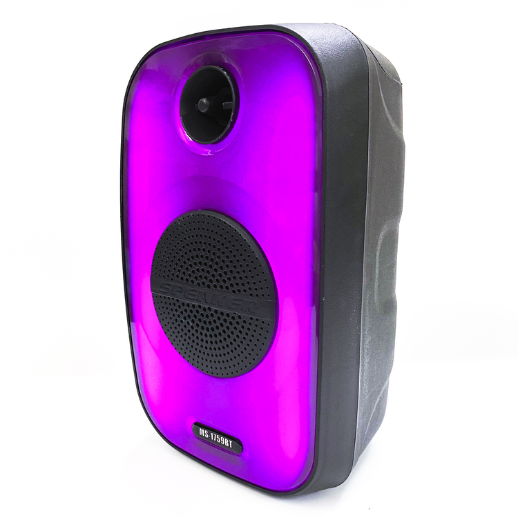 Loa Bluetooth MS-1759BT với đèn led RGB âm thanh bass mạnh tích hợp khe cắm thẻ nhớ, USB và có thể karaoke