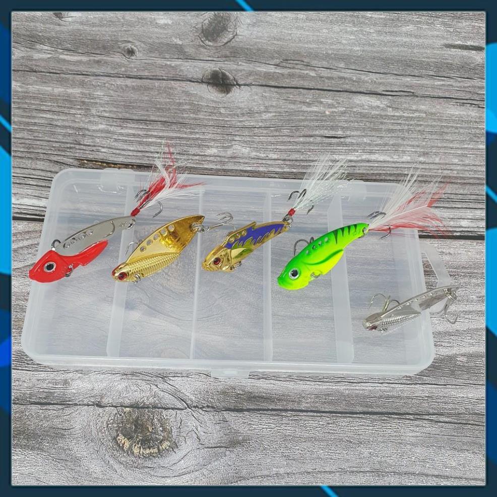 Bộ Combo Mồi Lure Cá Sắt Đa Dạng Kèm Hộp Đựng _BM_06