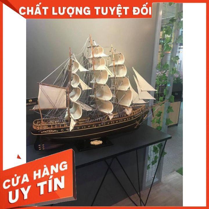 Mô hình trang trí thuyền CUTY SARK Tàu Chở Hàng Dài 100cm Gỗ Muồng Đen Độc Đáo - Thân 80cm