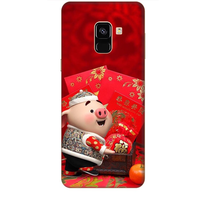 Ốp lưng dành cho điện thoại  SAMSUNG GALAXY A8 2018 Heo Lì Xì