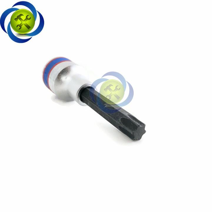 Đầu tuýp sao T50 1/2 Kingtony 403350 dài 80mm trắng đen