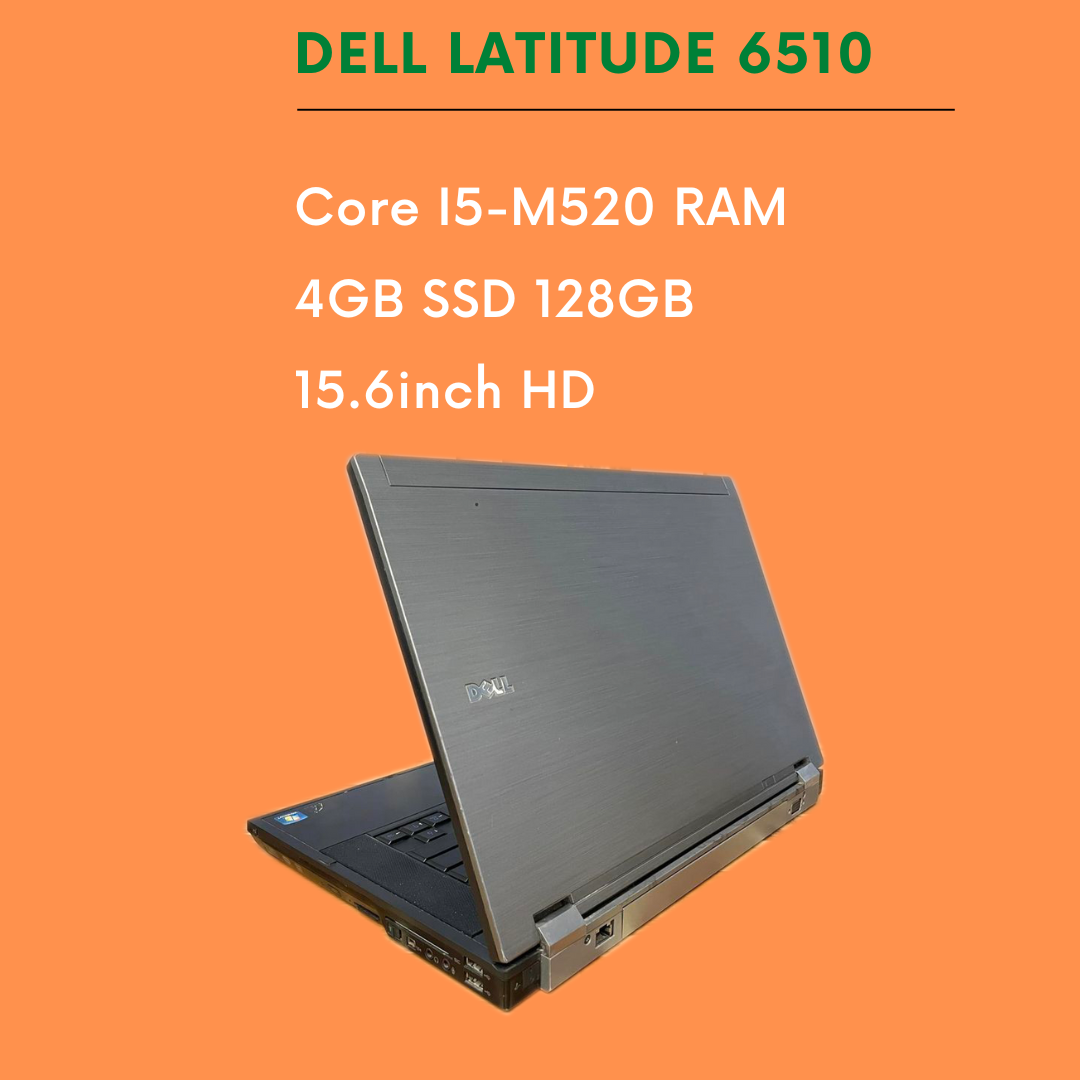 Máy tính Dell Latitude 6510 Core I5 M520 RAM 4GB SSD 128GB 15.6inch HD dùng cho văn phòng học tập giải trí