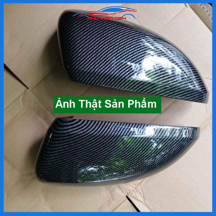 Ốp gương Everest 2017-2018-2019-2020-2021-2022 vân Cacbon bảo vệ chống trầy trang trí làm đẹp xe