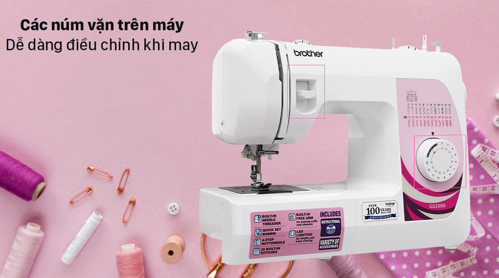 Máy May Brother GS-2500 - Hàng chính hãng