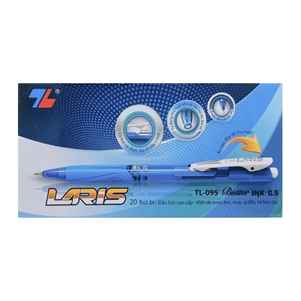 Hộp 20 Bút Bi Thiên Long Laris 0.5mm TL-095