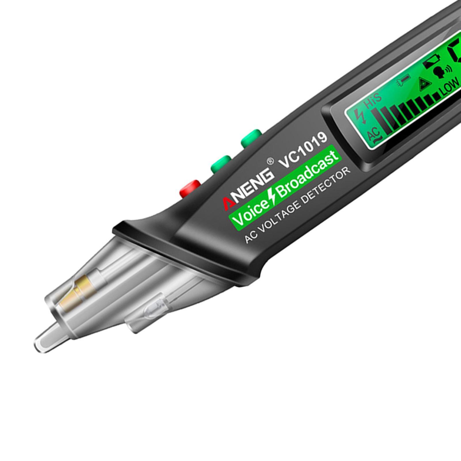 Portable Voltage Tester Non Contact Electric Tester Pen Self Test Function Industry Probe Pen for Power Cable Testing Electrician Wire Test