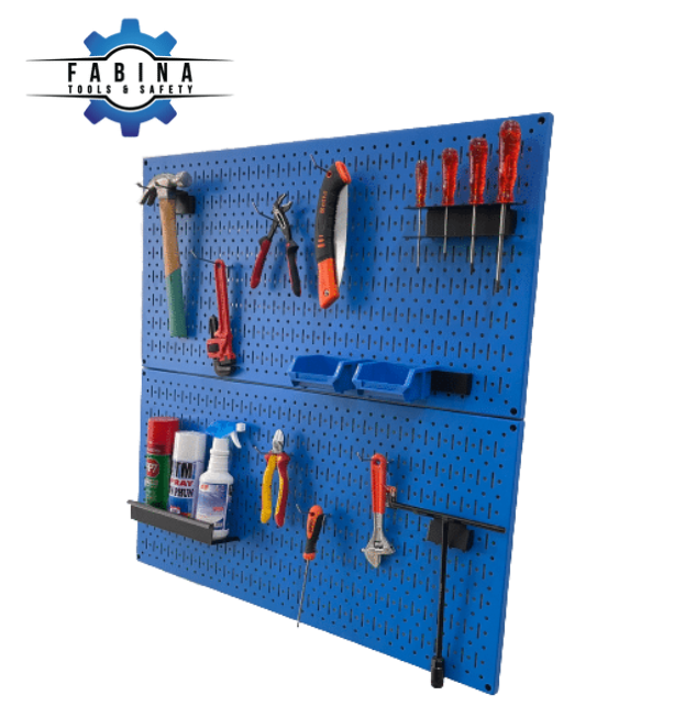 Tấm lưới đôi Pegboard xanh dương mờ kèm phụ kiện treo FABINA - 2 tấm