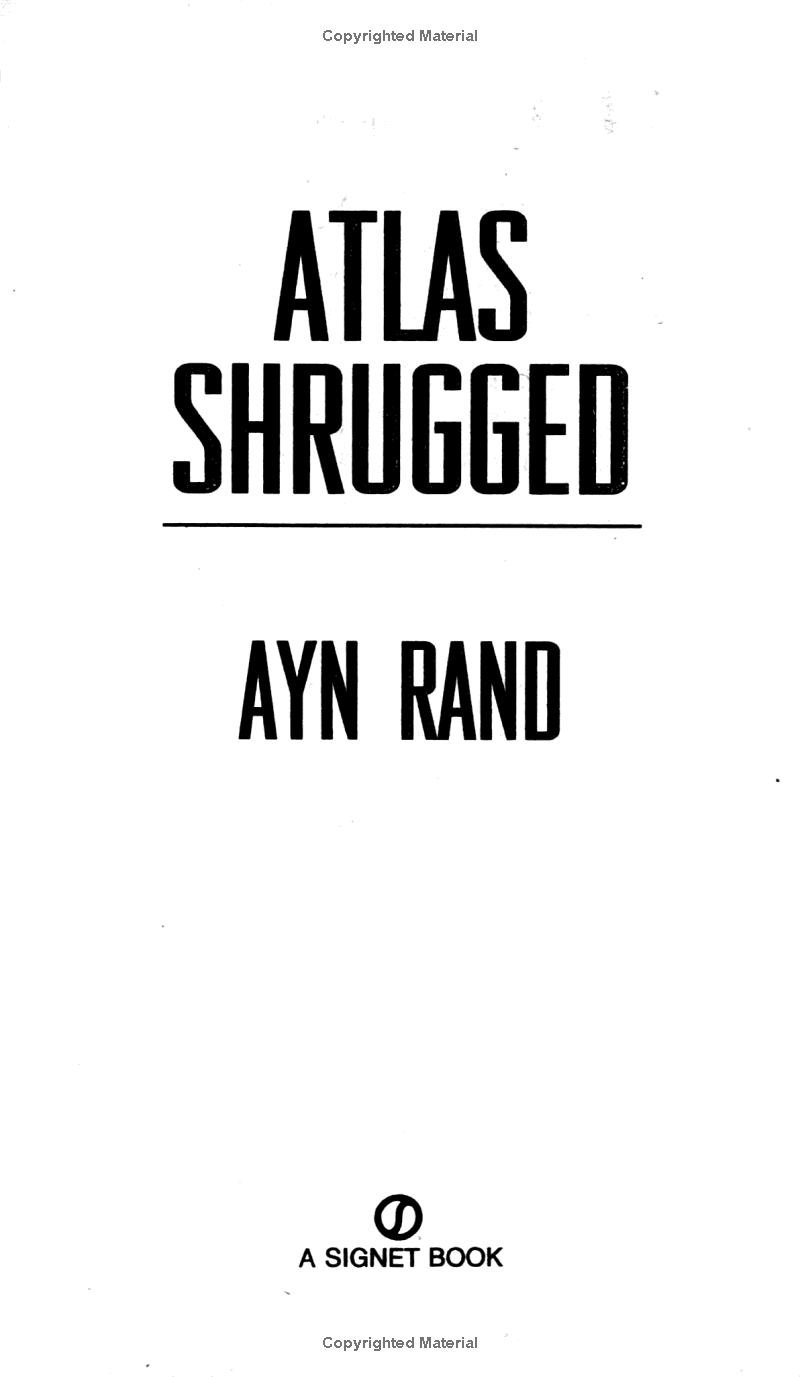 Atlas Shrugged (Perfect Paperback)