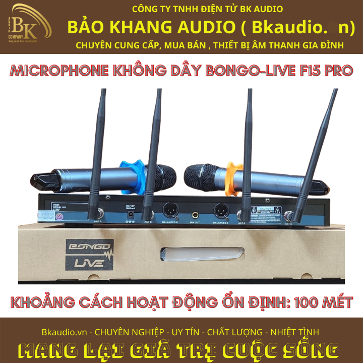 Micro không dây cầm tay thế hệ mới thương hiệu USA với khả năng hút âm cực mạnh kết hợp công nghệ chống hú giúp người hát không cảm thấy mệt.