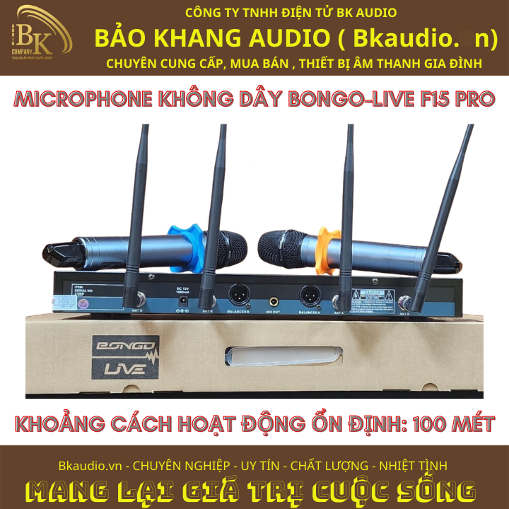 Micro không dây cầm tay thế hệ mới thương hiệu USA với khả năng hút âm cực mạnh kết hợp công nghệ chống hú giúp người hát không cảm thấy mệt.