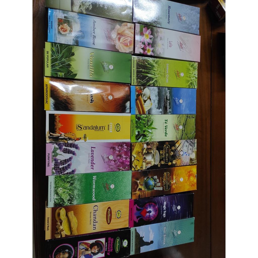 Nhang Thơm Ấn Độ nhiều mùi/ Incense sticks/ Nhang sage/ Nhang xô thơm - Hàng Nhập khẩu