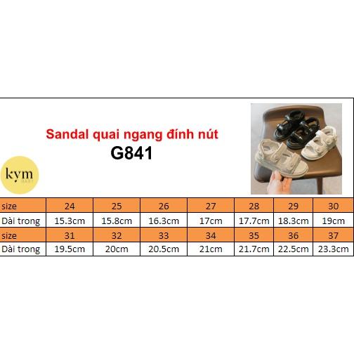 Giày sandal quai ngang đính nút thời trang cho bé G841