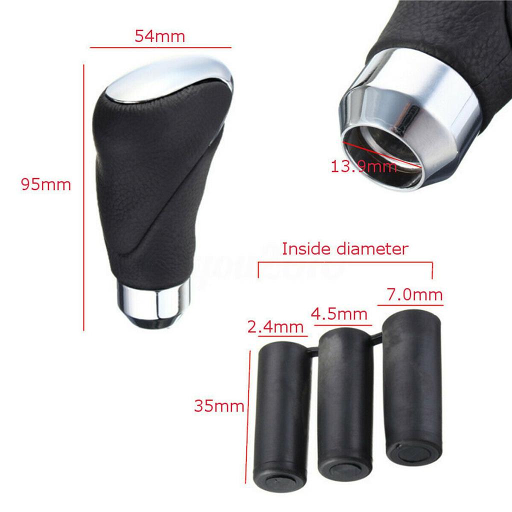Universal Gear Lever Knob Shifter Adapter Head Durable Black