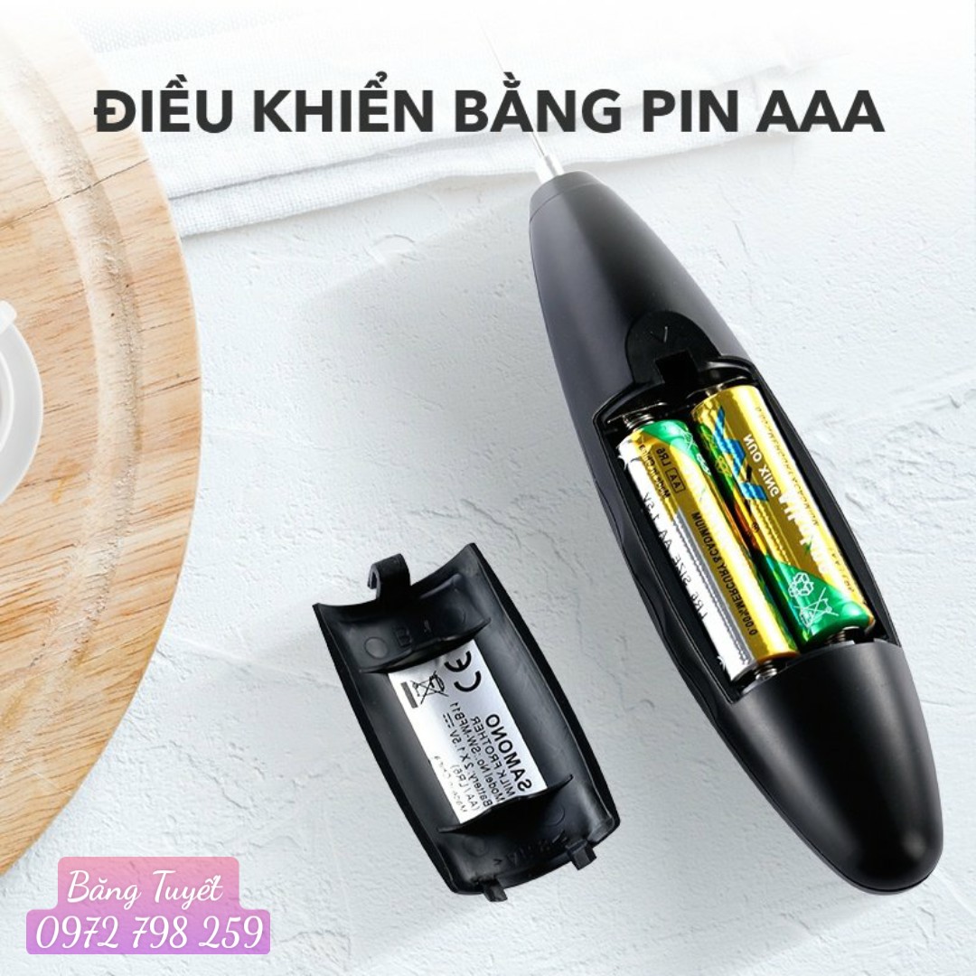 Máy tạo bọt sữa SAMONO SW-MFB11, Độ ồn thấp, Tiện dụng và nhỏ gọn, Dễ dàng cất giữ - Bảo hành 12 tháng