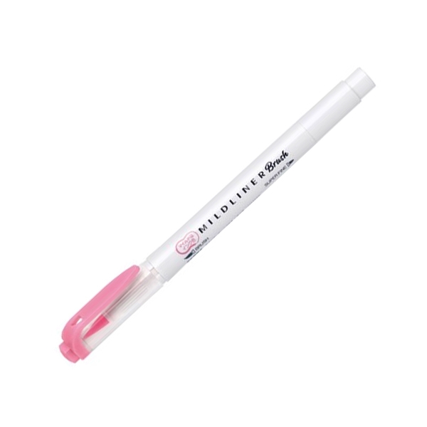 Viết Cọ Nhật Mildliner - Zebra WFT8-MP - Màu Hồng