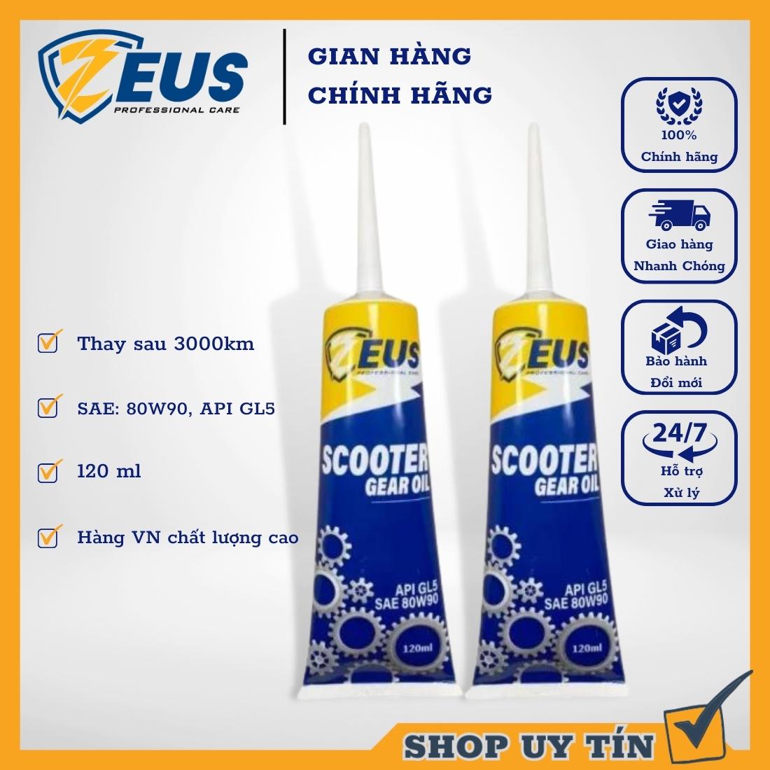 Nhớt Zeus Racing 100% Synthetic Ester Technology 10w40 cho mọi loại xe dung tích 1000ml