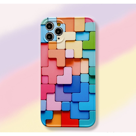 Ốp lưng Rubik 3D viền dẻo dành cho Iphone 11/ 11 Pro Max/ 12/ 12 Pro/ 12 Pro Max