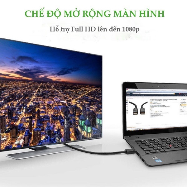 Cáp HDMI Dẹt 2m Lõi Đồng Hỗ Trợ 3D/4K Ugreen - Hàng chính hãng