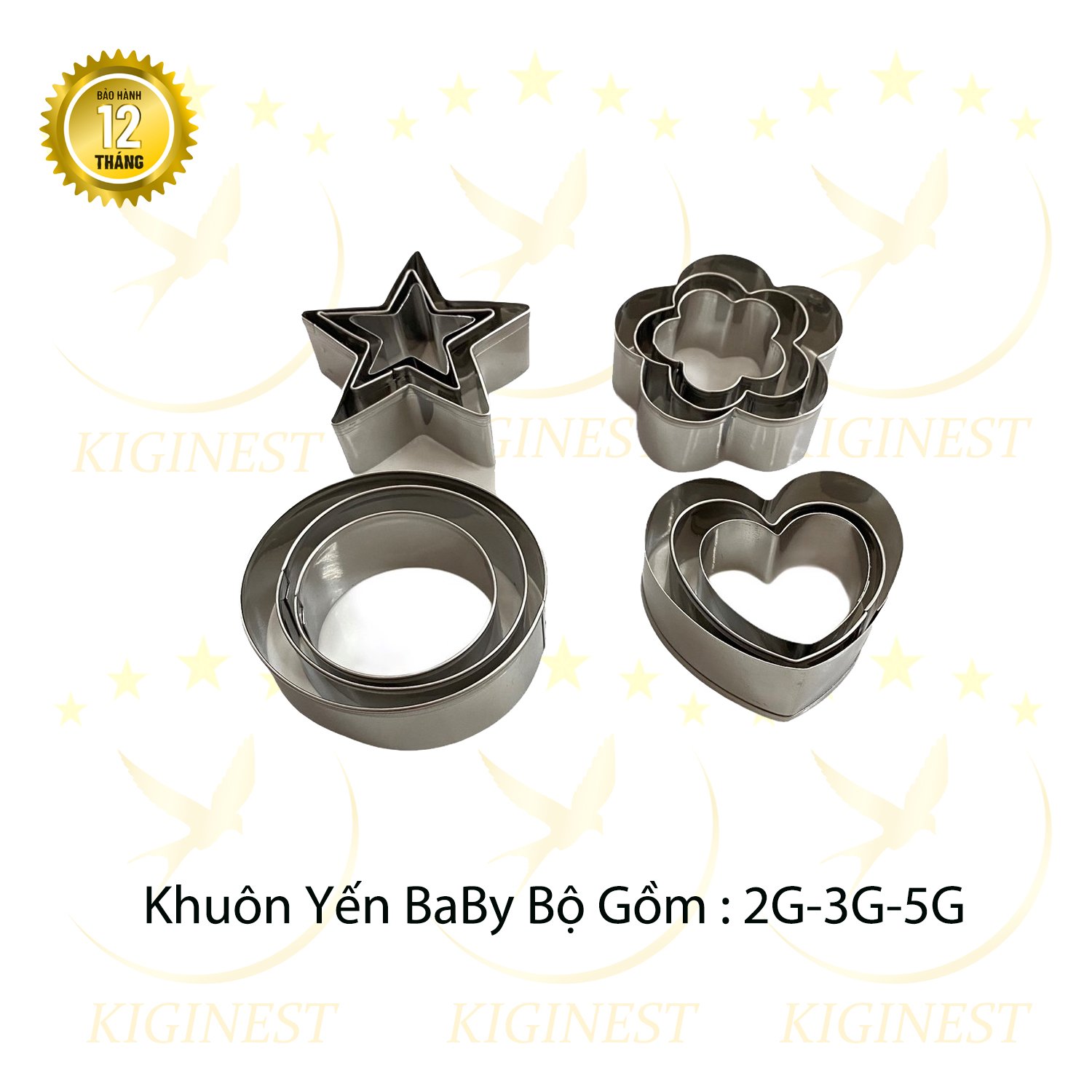 KHUÔN YẾN BABY HOA MAI 2G, 3G, 5G ĐẮP, SẤY VÀ ĐỊNH HÌNH TỔ YẾN- SET YẾN CHƯNG CHẤT LƯỢNG