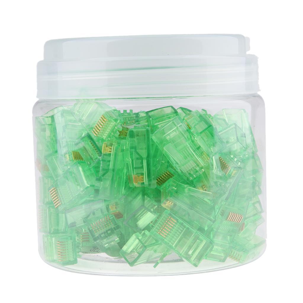 Cat six  Ends,100- cat six /cat  /   Connector,  Cable