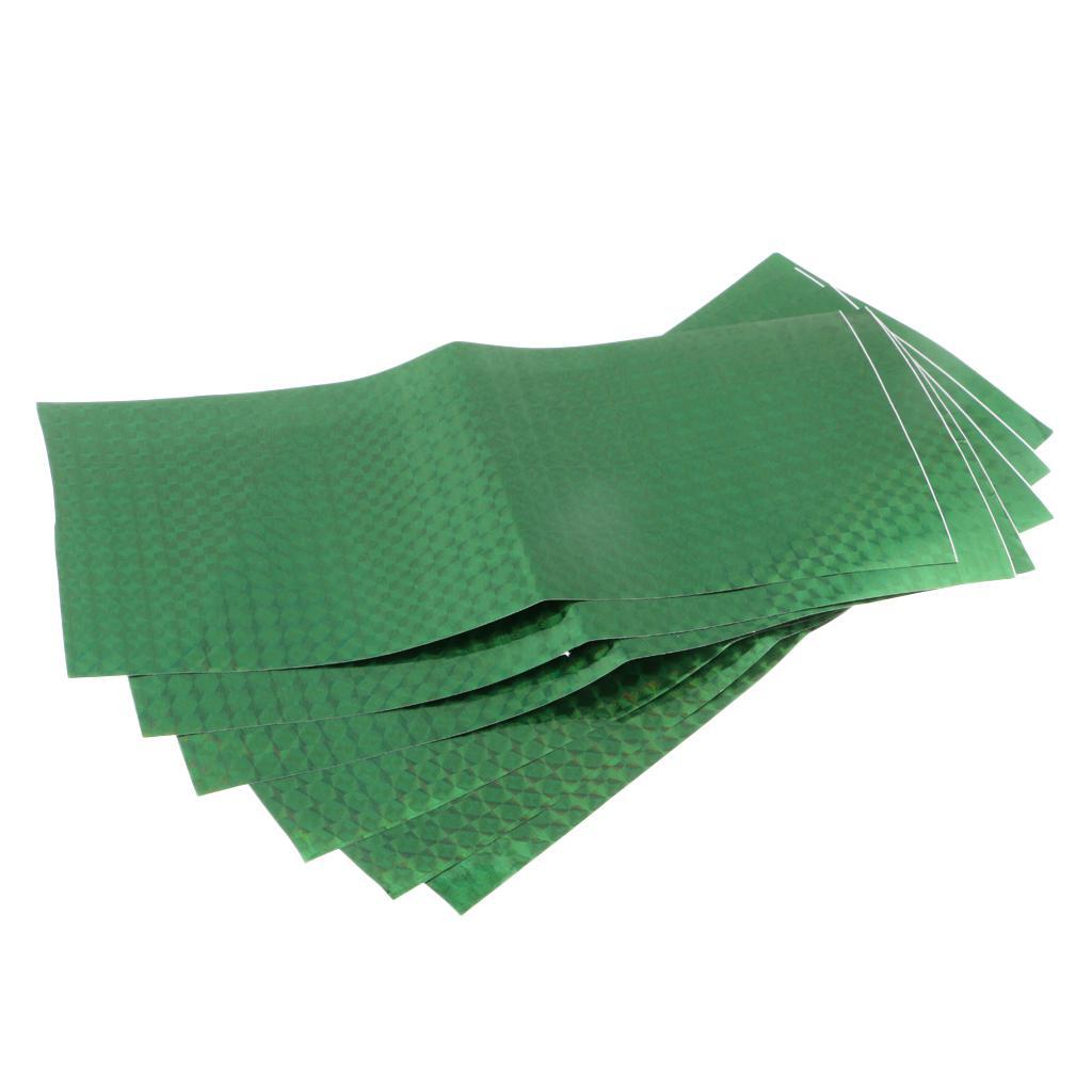 6pcs Holographic Adhesive Film Fishing Lure Tape For Lure Making DIY Tool Environmental and Friendly