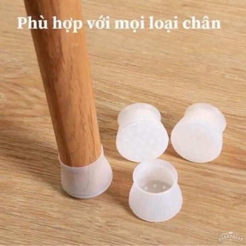 Set 4 cái bọc chân bàn chân ghế silicol