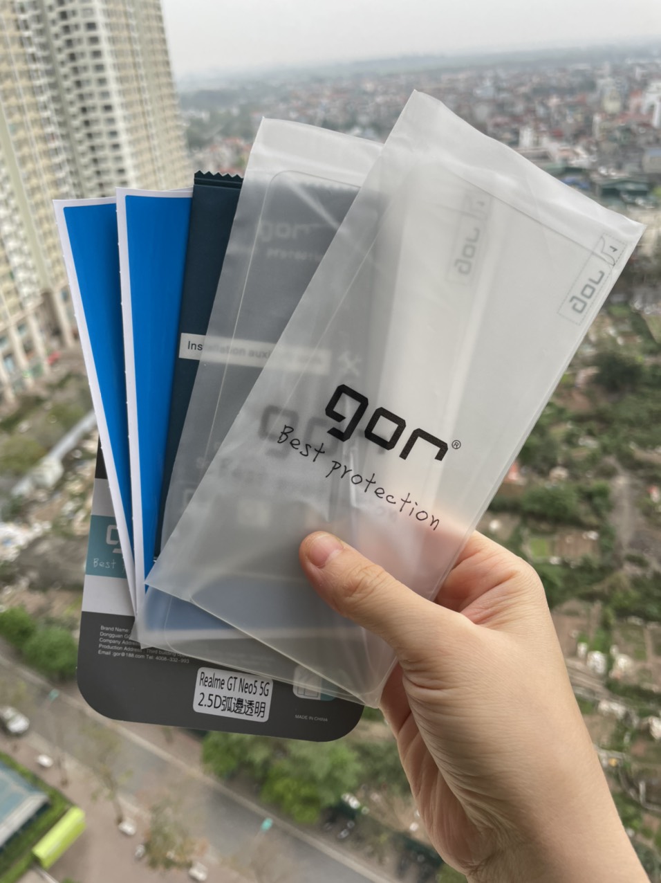 Bộ 2 kính cường lực Gor trong suốt cho Realme GT NEO 5