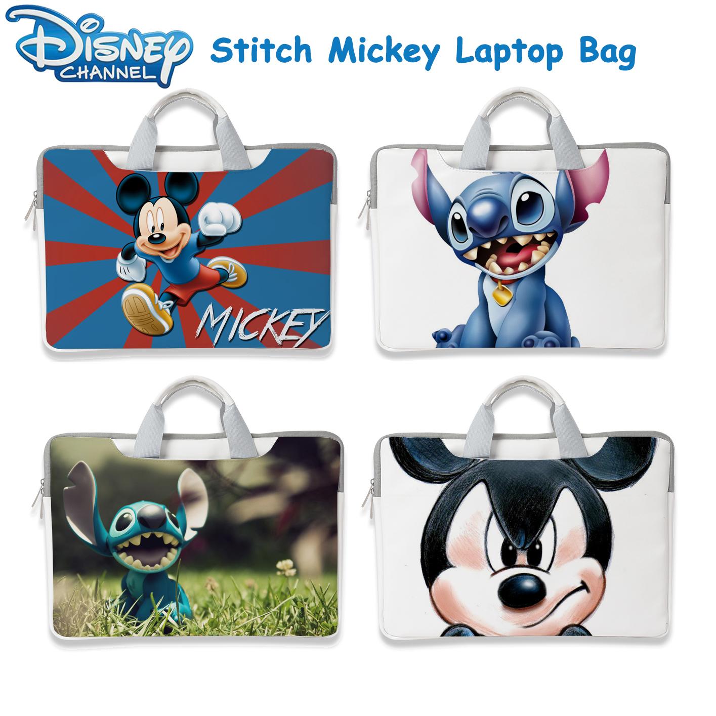 Disney Mickey Minnie Túi Laptop Dành Cho Macbook Air Pro 13 14 15.6 Tay Túi Đựng Máy Tính Xách Tay Dành Cho Dành Cho Laptop Dell Acer asus HP Túi Xách