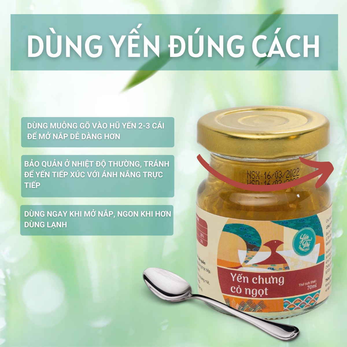 Yến Thị-Bán Lẻ- Chưng sẵn 70ml- 30% Yến