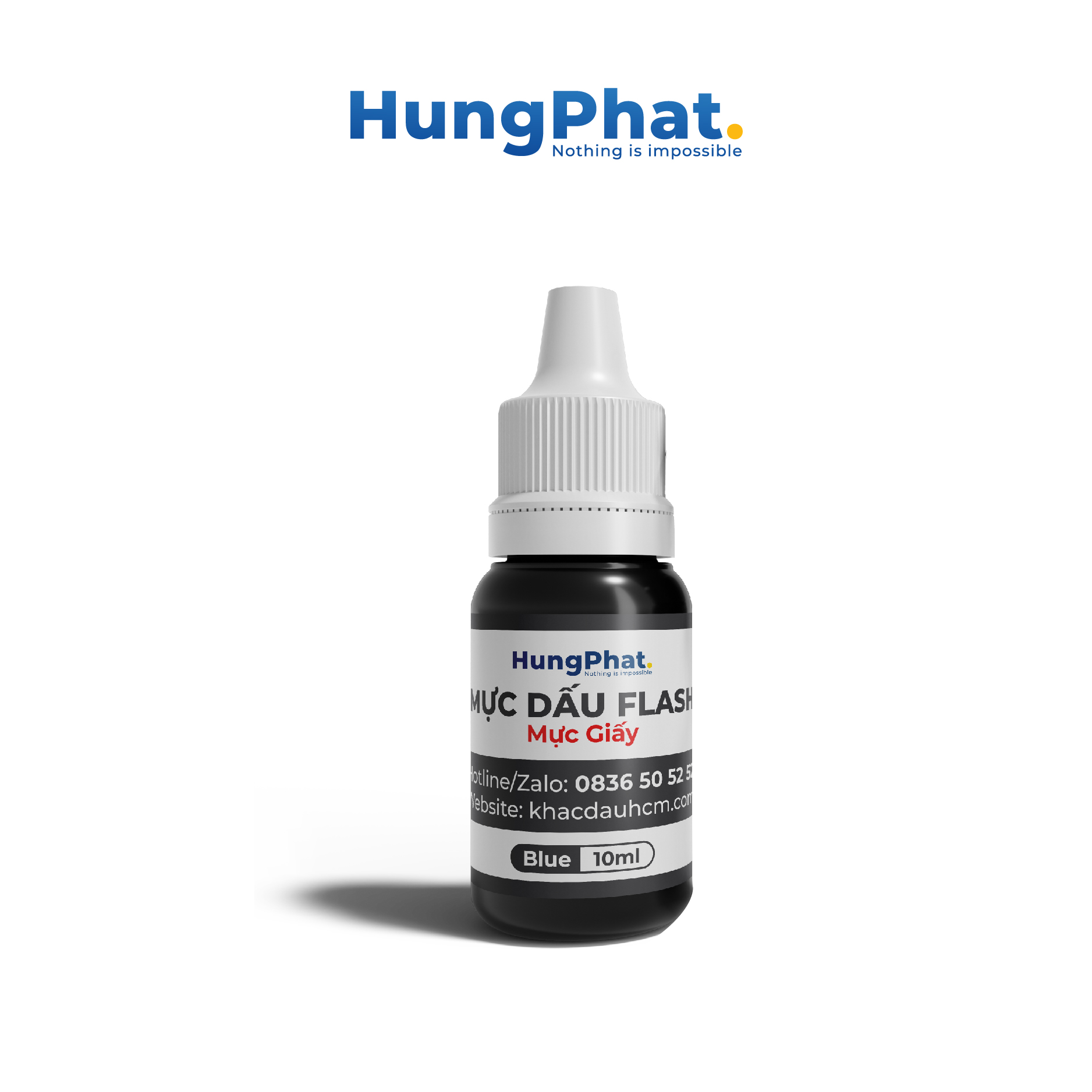 Mực dấu flash in trên giấy, mực chuyên dụng chai 10ml