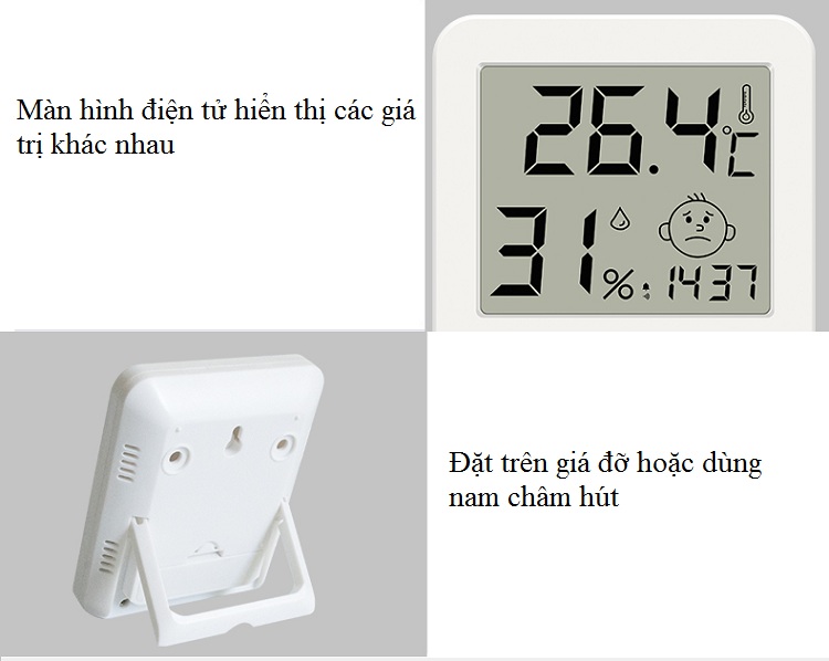 Đồng Hồ Đo Nhiệt Độ Độ Ẩm LX8111 - KÈM PIN