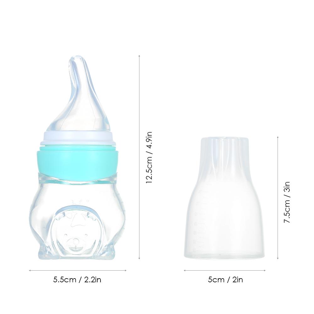 Bình nước 70ml cho trẻ sơ sinh, núm vú silicone