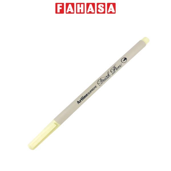 Bút Lông Đầu Cọ Artline Supreme Brush Pen EPFS-F - Vàng Nhạt
