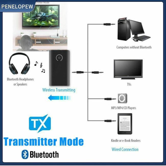 Thiết Bị Truyền Nhận Tín Hiệu Bluetooth 5.0 Không Dây pw B10S A2DP Jack 3.5mm