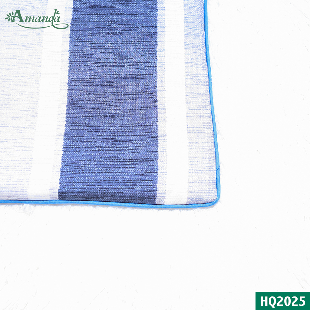 Vỏ gối nằm Amanda HQ2025, 100%  cotton lụa satin Hàn Quốc chất liệu vải không co rút biến dạng sau nhiều lần giặc