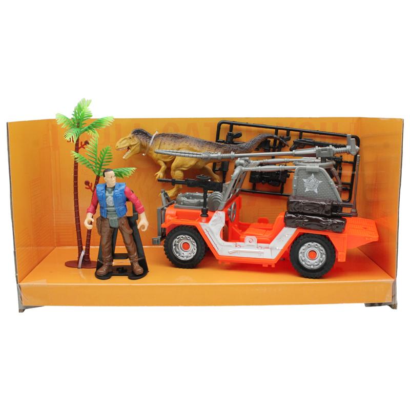 Bộ Đồ Chơi Trung Tâm Nghiên Cứu Khủng Long - Xe Jeep - Vecto DN7743A