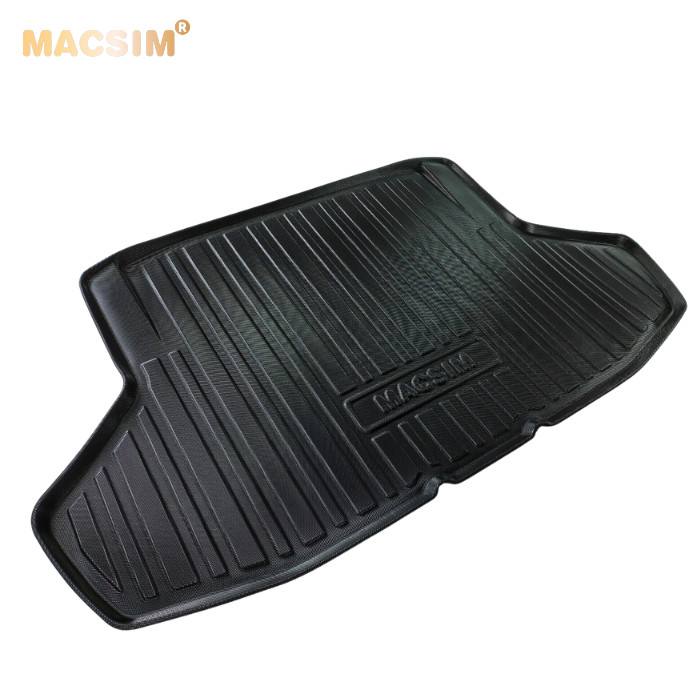 Thảm lót cốp xe ô tô Honda Civic  2022 nhãn hiệu Macsim chất liệu TPV cao cấp màu đen
