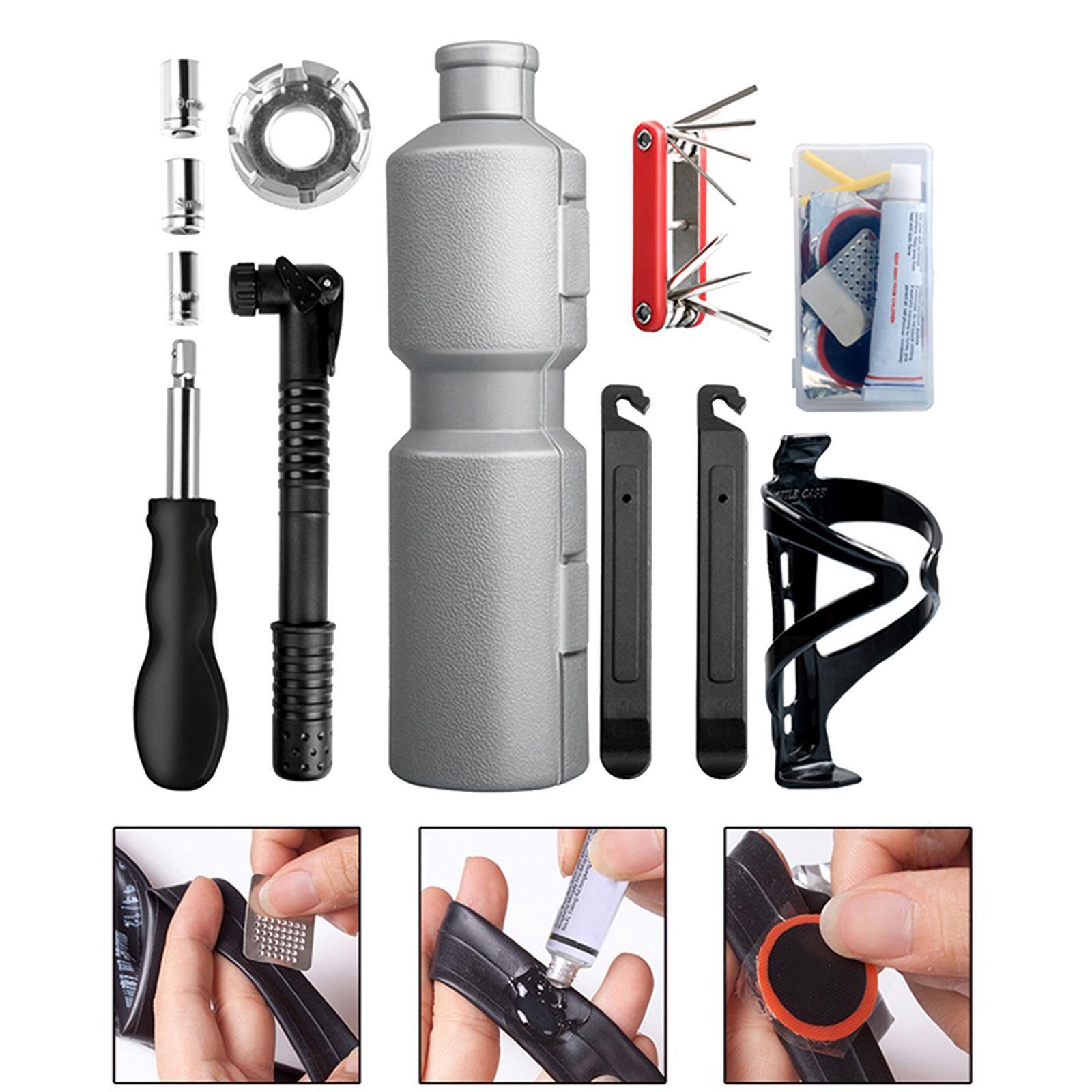 Bike Repair Tools Key Wrench Tire Lever Fixed Set for Road Bikes