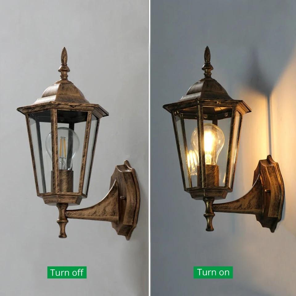 Đèn  cột, đèn ngoài hiên, đèn sảnh, đèn ban công, đèn cho tường hàng rào biệt thự phong cách Châu Âu 051