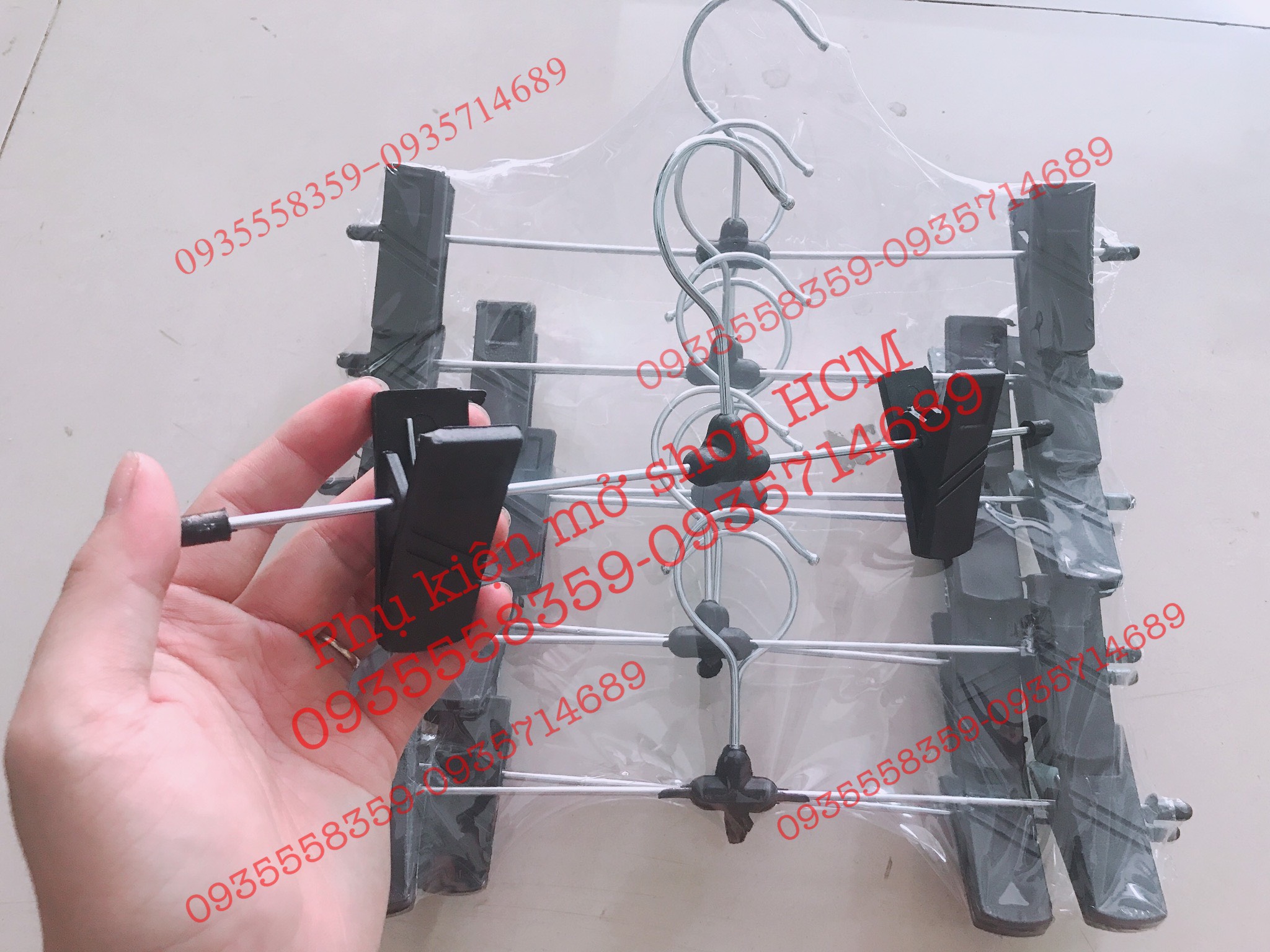 Móc kẹp sắt tăng giảm combo 10 cái