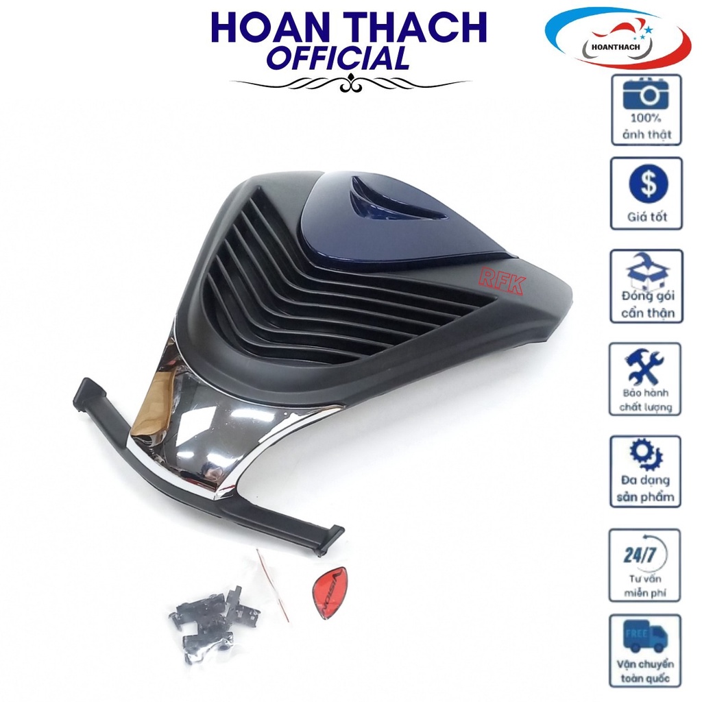 Mặt nạ xe máy Vision kiểu SH Ý xanh dương đen HOANTHACH SP009352