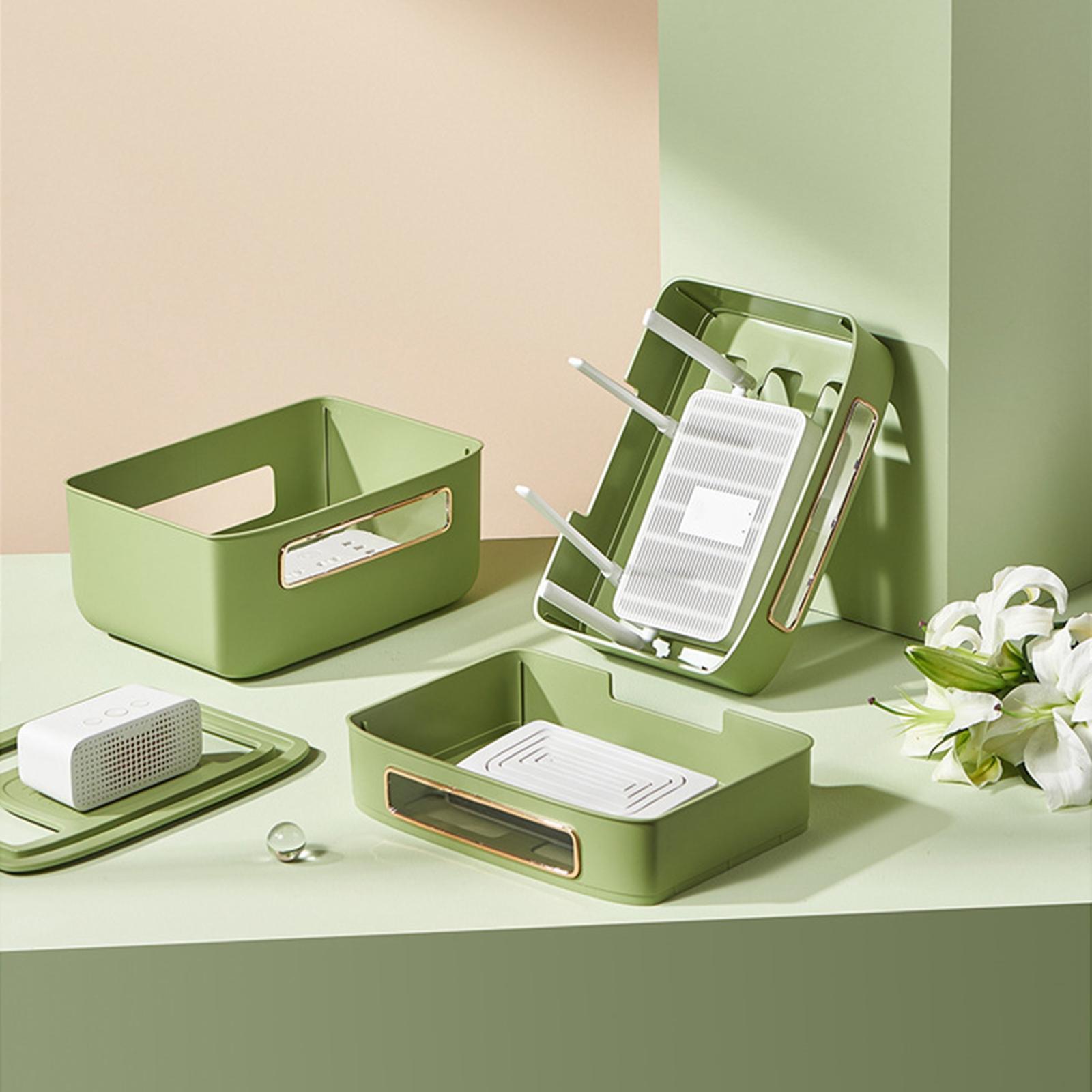 Router Storage  Charger Organizer Decoration for TV Wires Home