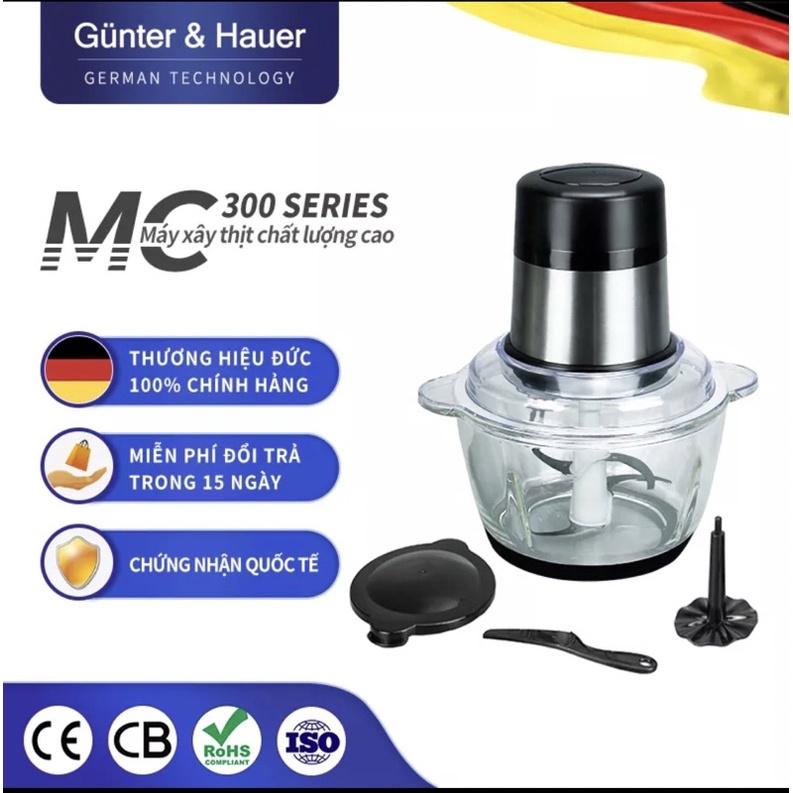 Günter &amp; Hauer Máy Xây Thịt Đa Năng 500W 2.0L + Lưỡi Dao Inox Không Rỉ MC300 - Hàng chính hãng