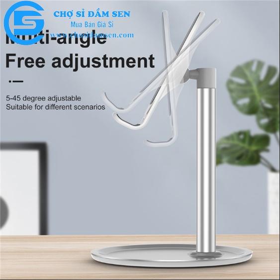 Giá điện thoại K1, giá đỡ điện thoại desktop đế tròn có thể đỡ ipad máy tính bảng các loại G280-GiaDt-K1