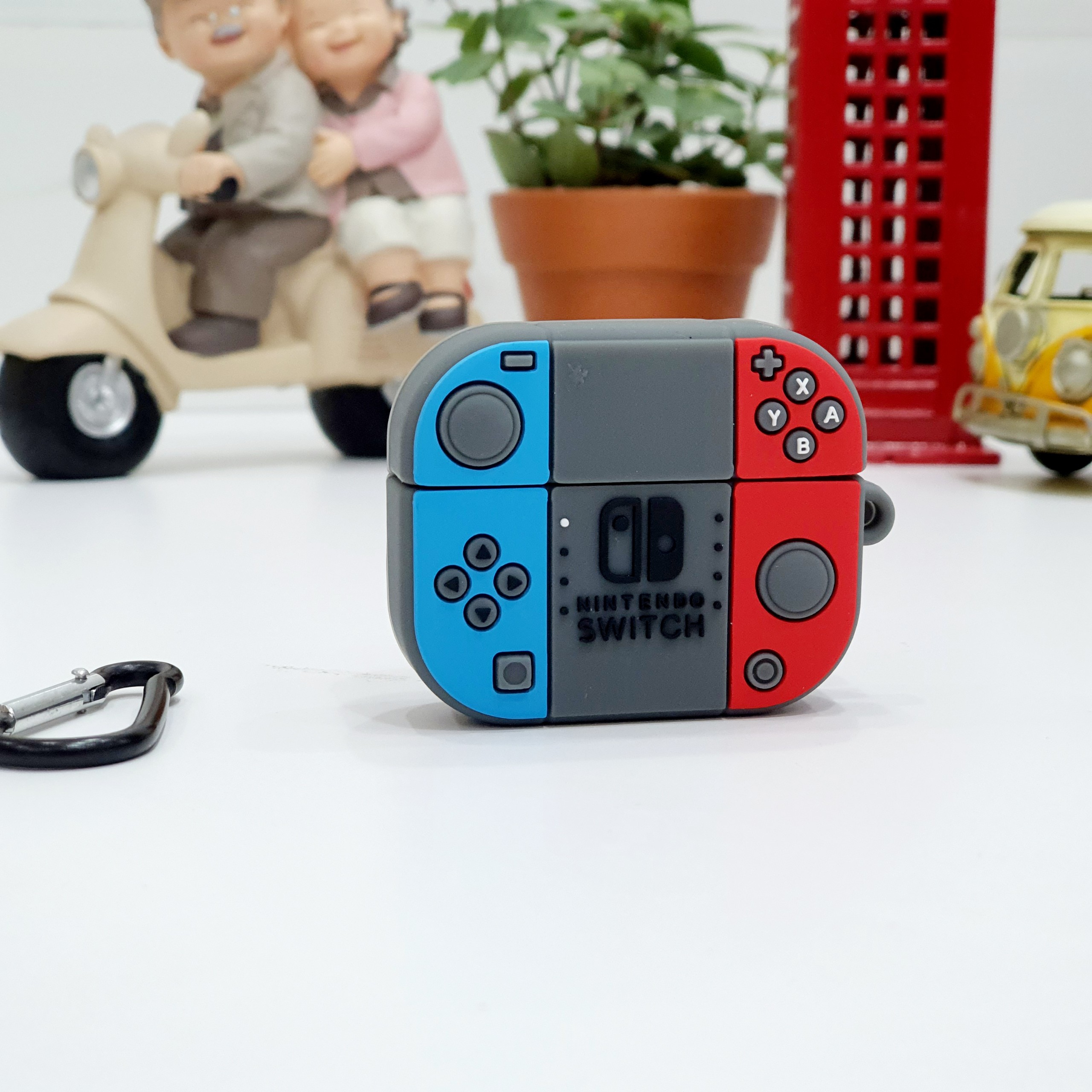 Case Silicon dành cho Airpods 3 Hình Máy Game Switch Kèm Móc Treo_ Hàng Chính Hãng