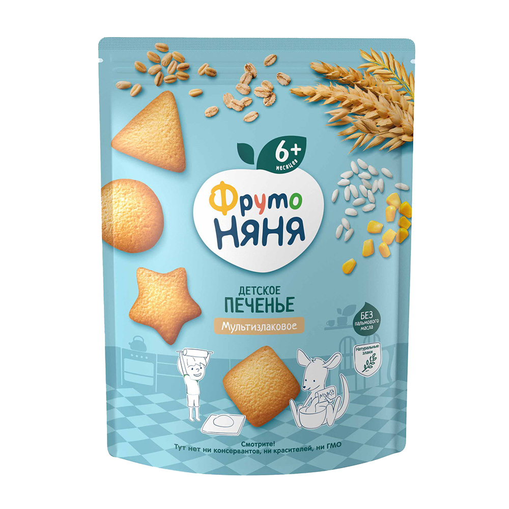 [Gói] Bánh Quy Ăn Dặm FrutoNanny Ngũ Cốc Các Vị