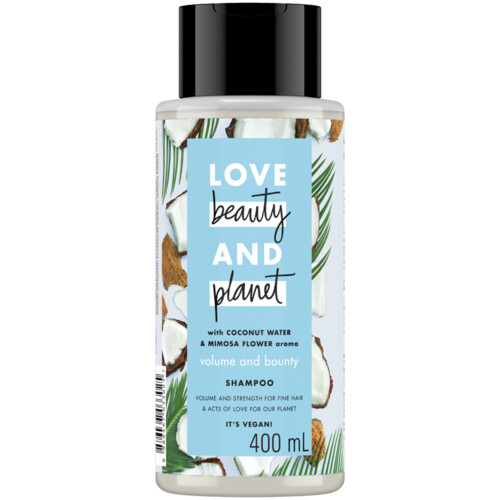 Combo Dầu gội và Dầu xả LOVE BEAUTY &amp; PLANET Phục hồi hư tổn với 100% dầu dừa organic và hương hoa ngọc lan tây 400ml